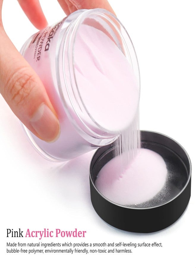 Molisaka Pink Acrylic Powder for Nails, Professional Acrylic Nail Powder,Lasting Acrylic Powder for Extension French Nail Art, Acrylic Nail Supplies Sets for Nails Beginners or Salon (1.58oz) - Image 5